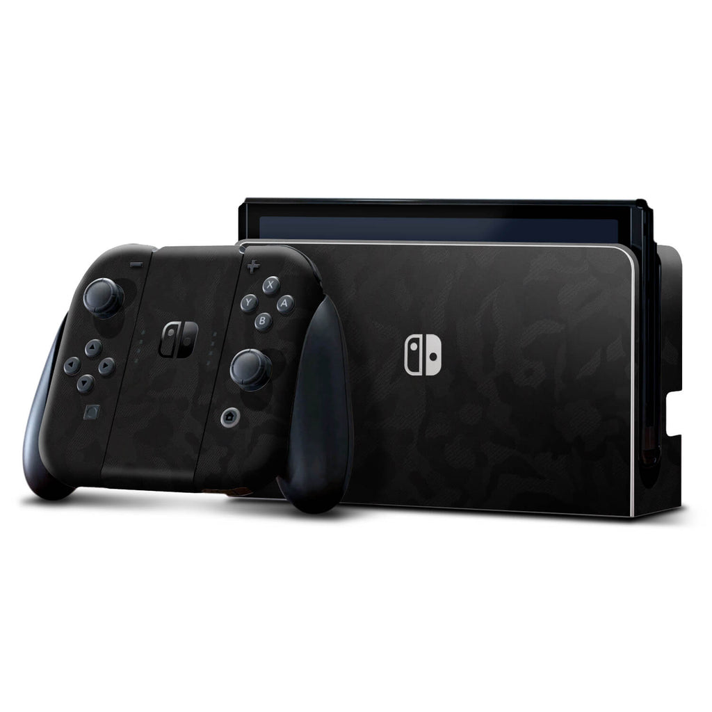 Nintendo Switch OLED Black camo skins
