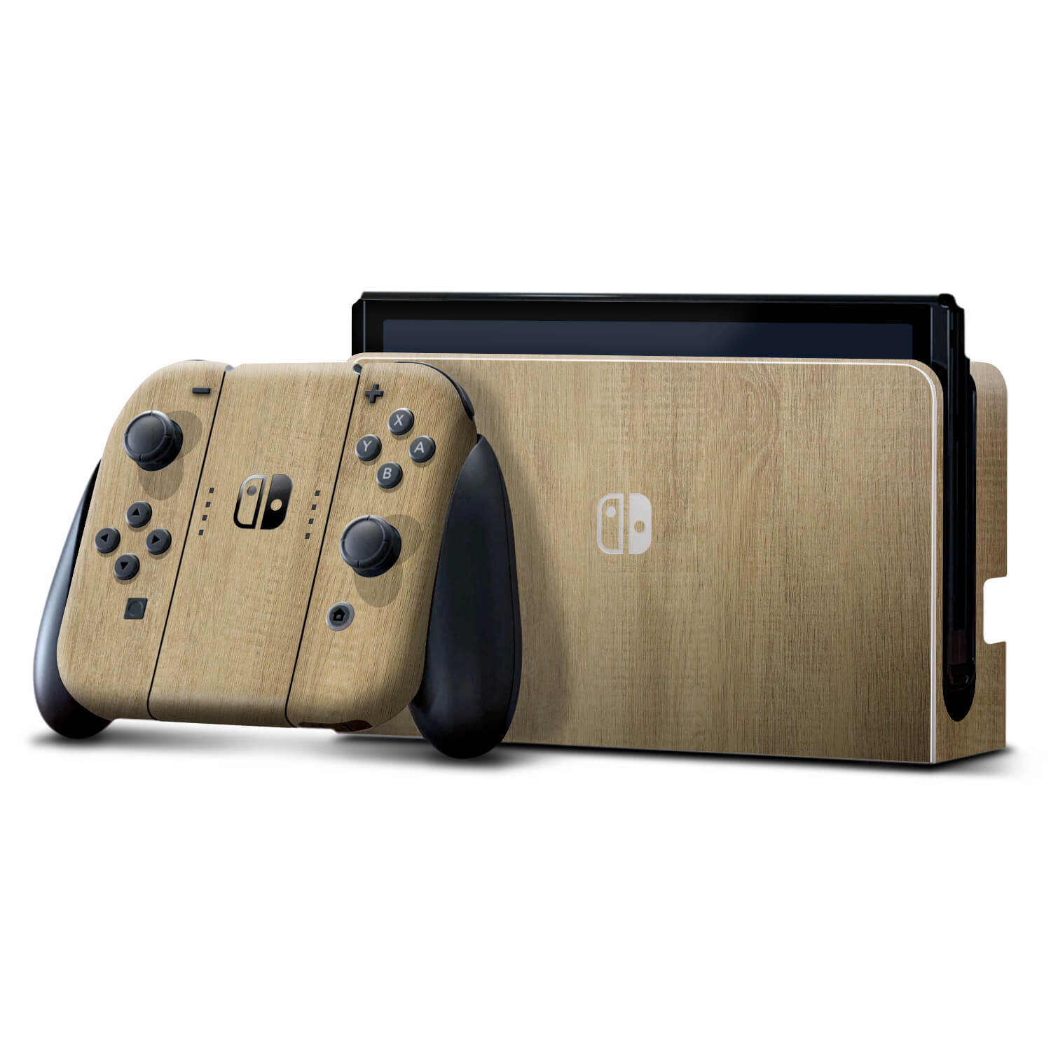 Nintendo Switch OLED Modern oak skins