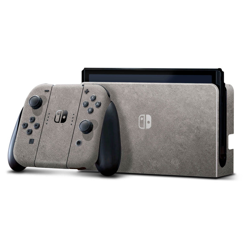 Nintendo Switch OLED Sahara concrete skins