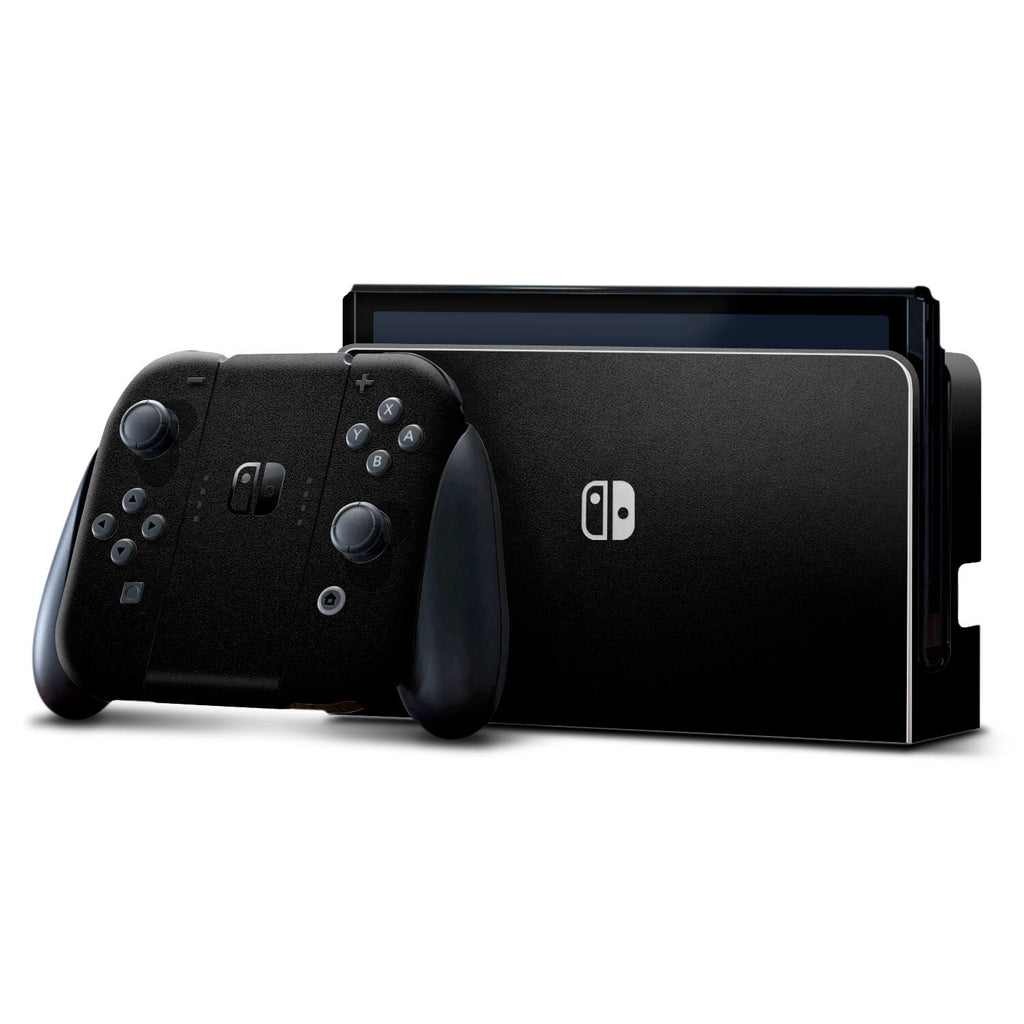Nintendo Switch OLED Textured matt black skins