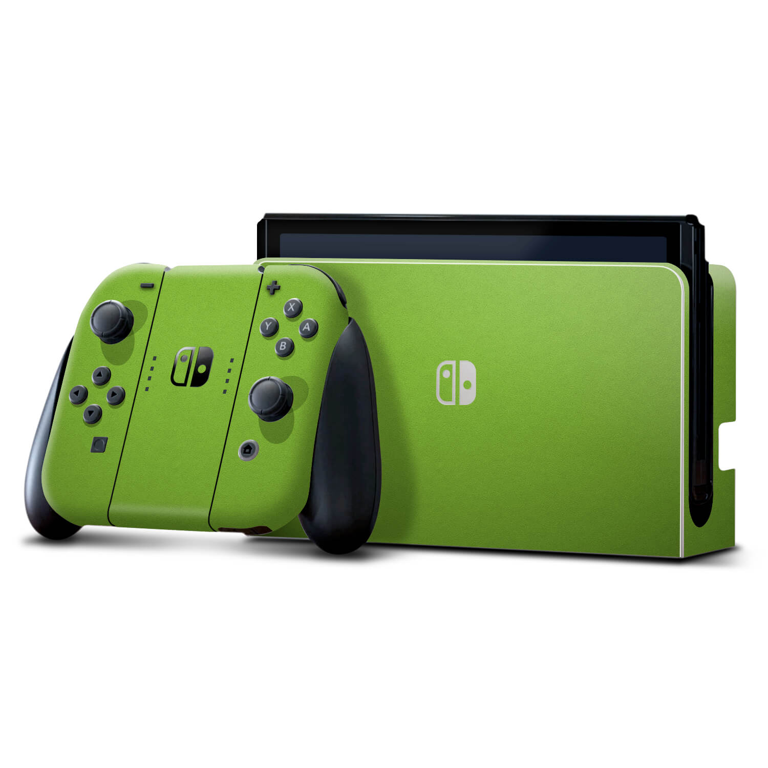 Nintendo Switch OLED Textured matt green skins