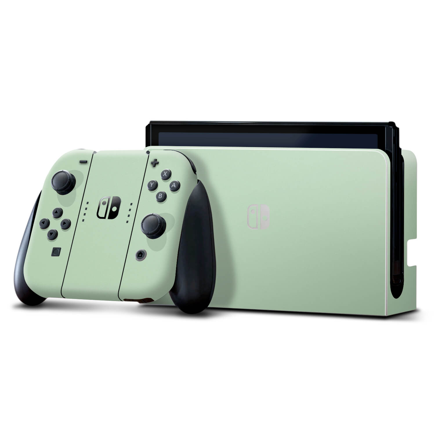 Nintendo Switch OLED Textured matt mint skins