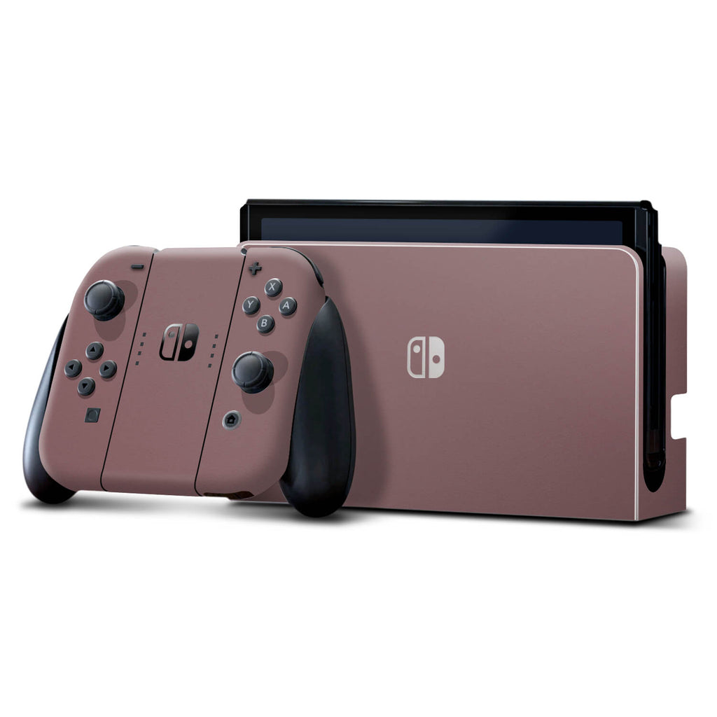 Nintendo Switch OLED Textured matt mulberry skins