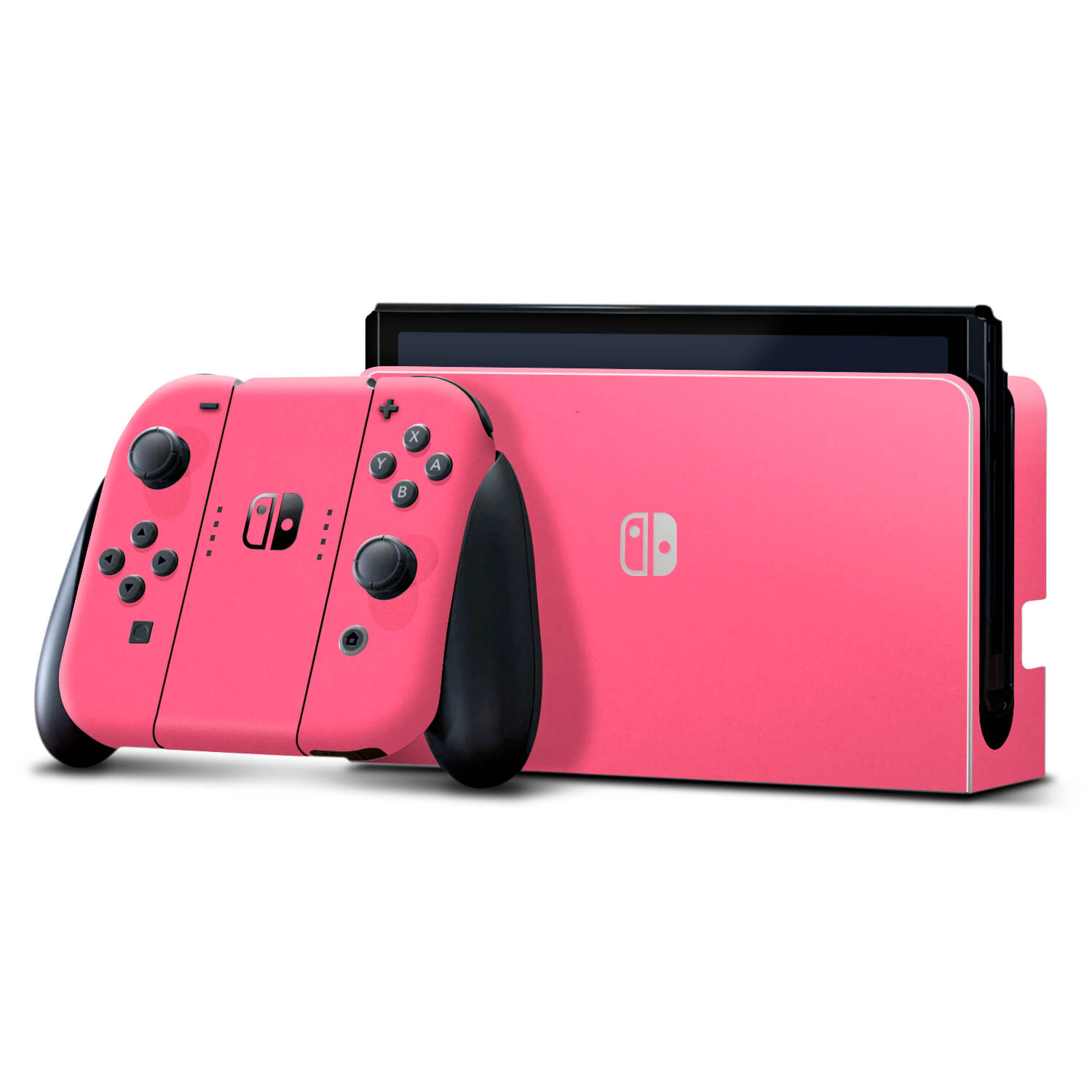 Nintendo Switch OLED Textured matt pink skins