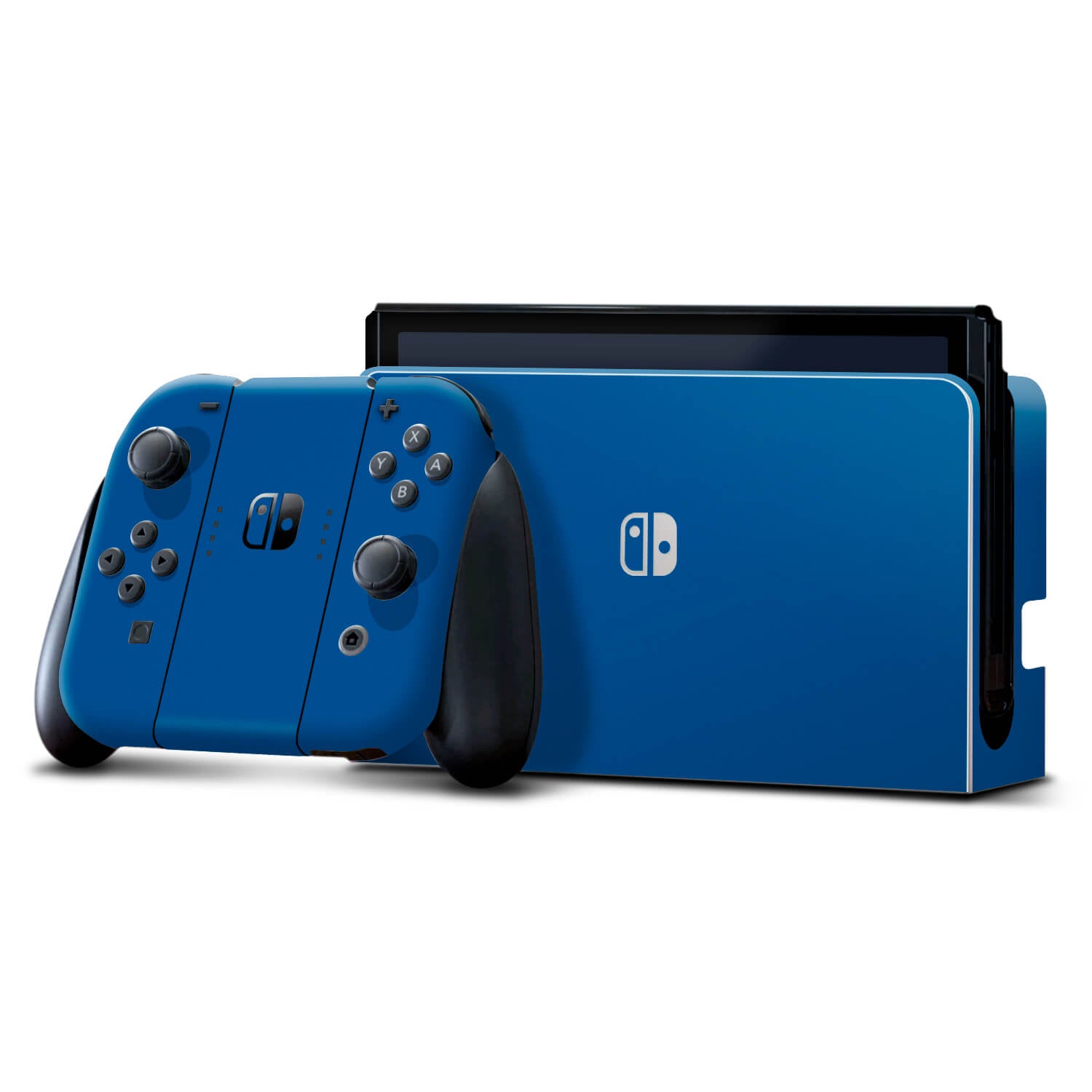 Nintendo Switch OLED Textured matt royal blue skins