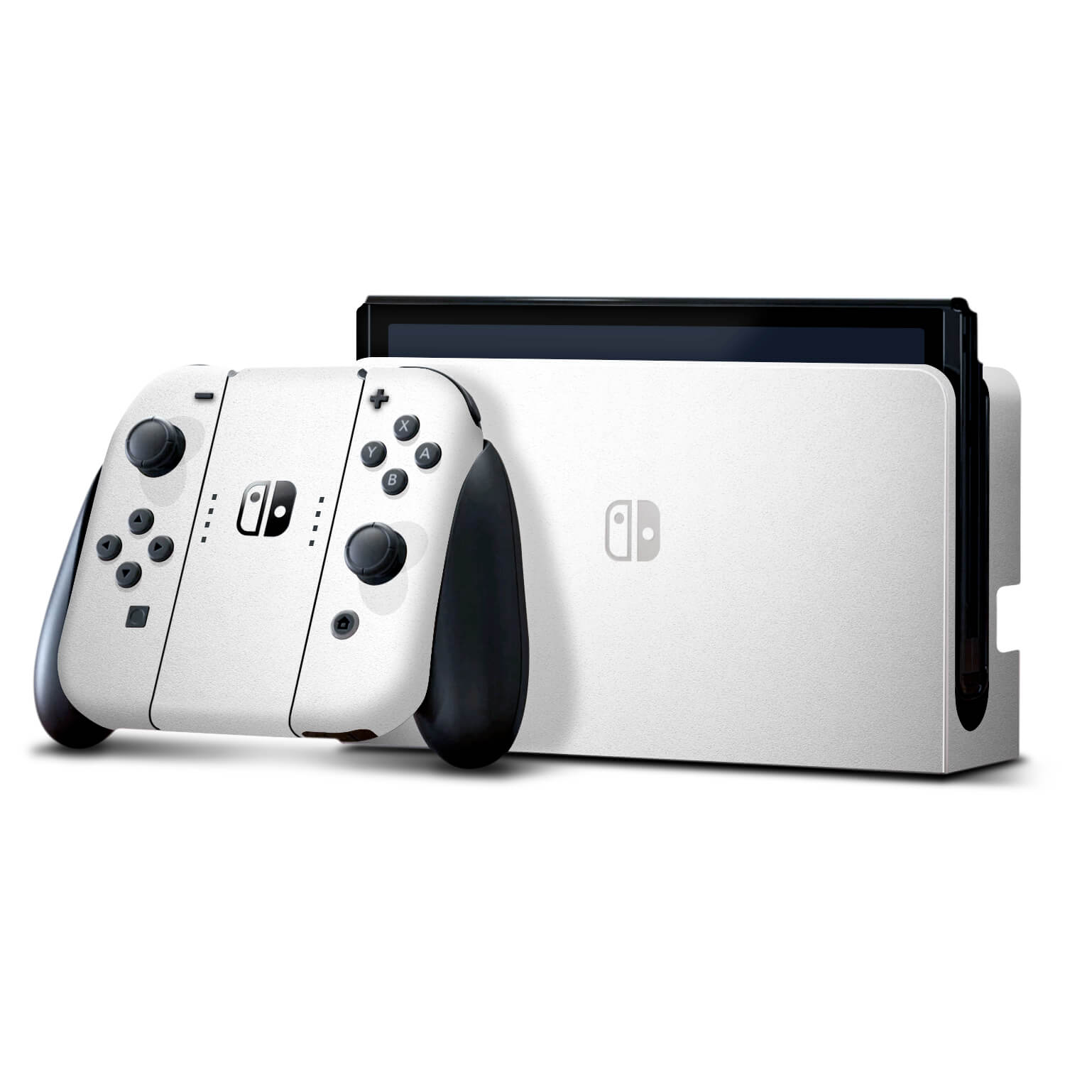 Nintendo Switch OLED Textured matt white skins
