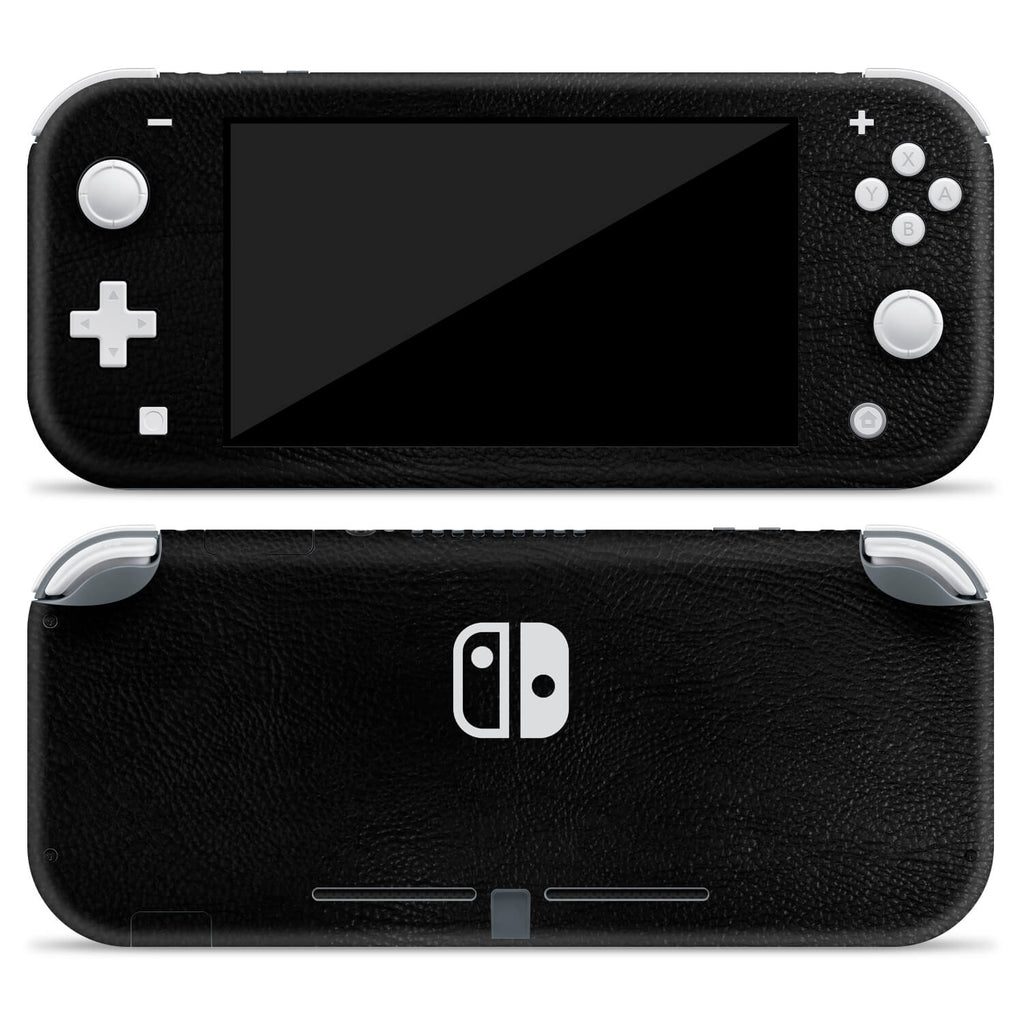 Nintendo Switch Lite Black Leather Skins