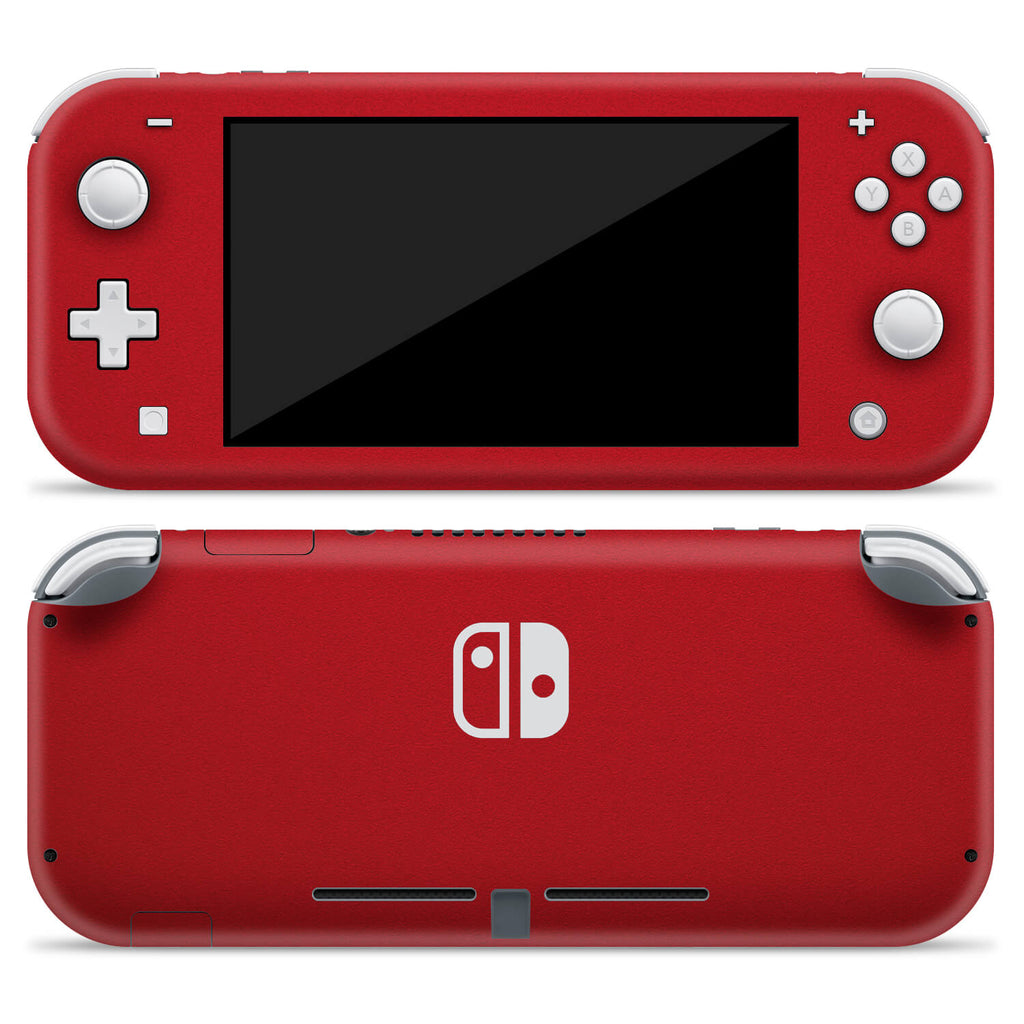 Nintendo Switch Lite Textured Matt Red Skins