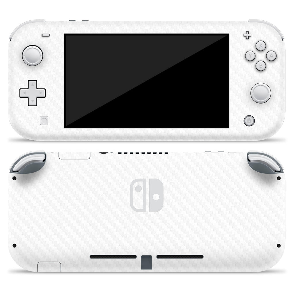 Nintendo Switch Lite White Carbon Fibre Skins