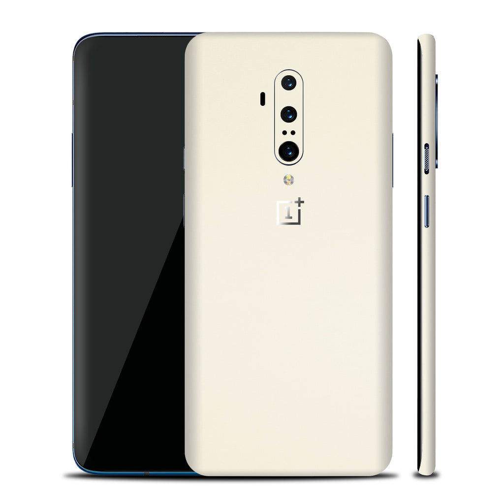 OnePlus 7T Pro Textured Matt Cream Skins