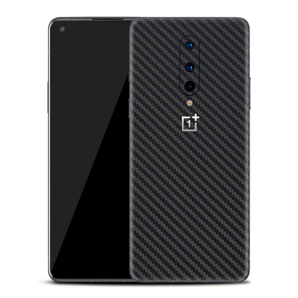 OnePlus 8 Black Carbon Fibre Skins