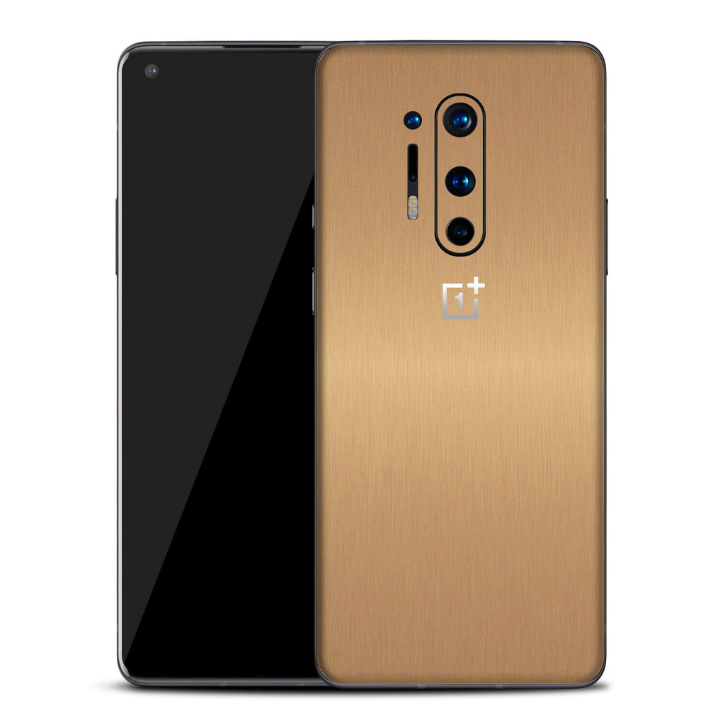 OnePlus 8 Pro Brushed Gold Skins