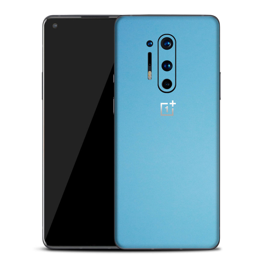 OnePlus 8 Pro Textured Matt Light Blue Skins