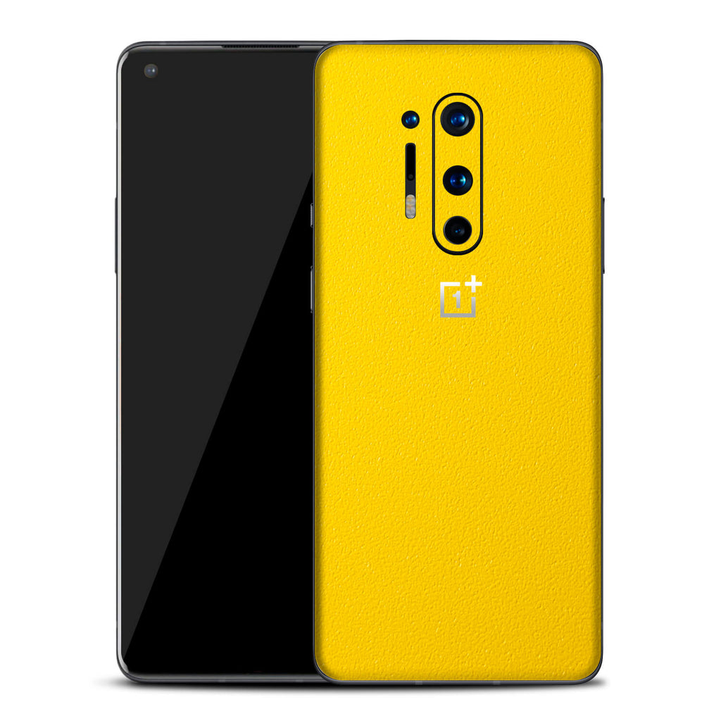 OnePlus 8 Pro Textured Matt Yellow Skins