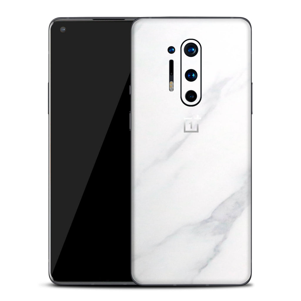 OnePlus 8 Pro White Marble Skins