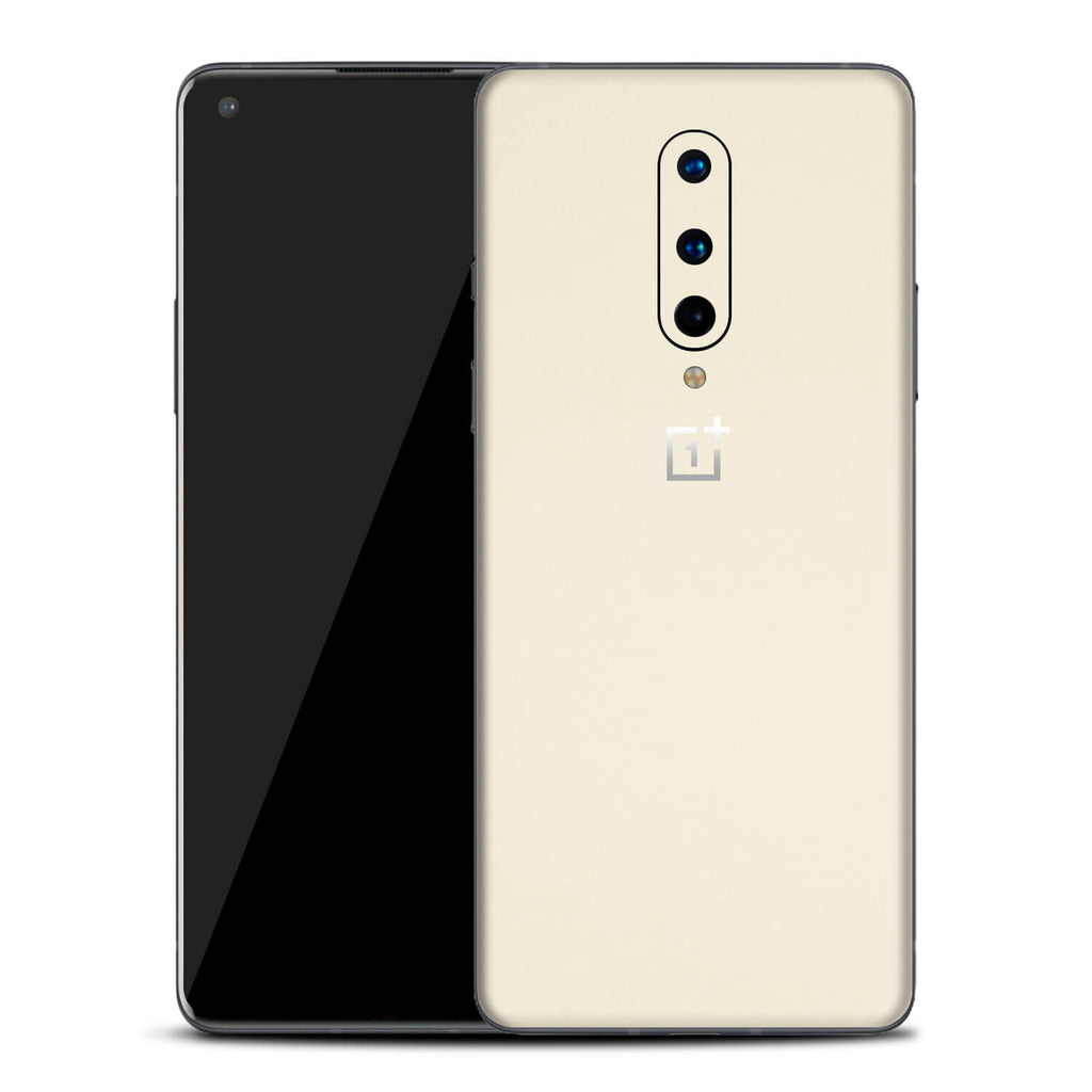 OnePlus 8 Textured Matt Cream Skins