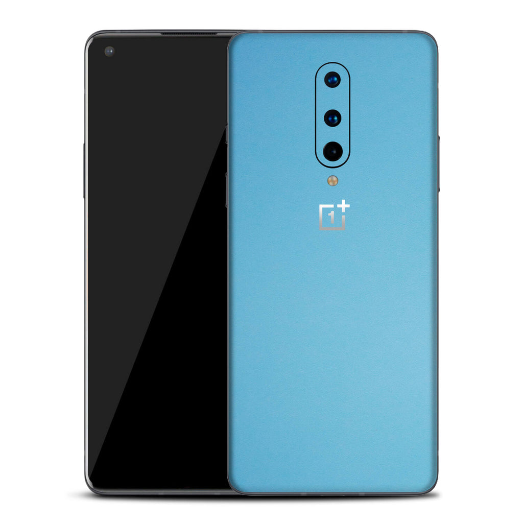 OnePlus 8 Textured Matt Light Blue Skins