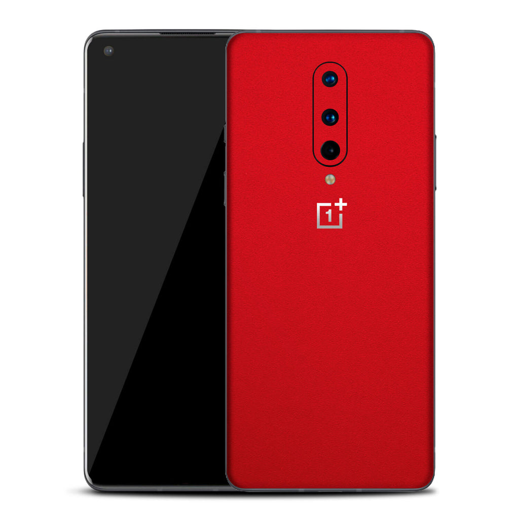 OnePlus 8 Textured Matt Red Skins