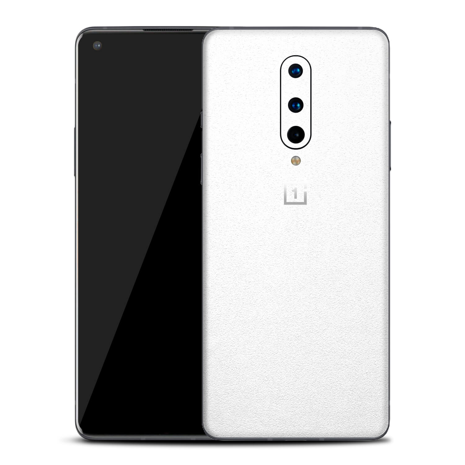 OnePlus 8 Textured Matt White Skins