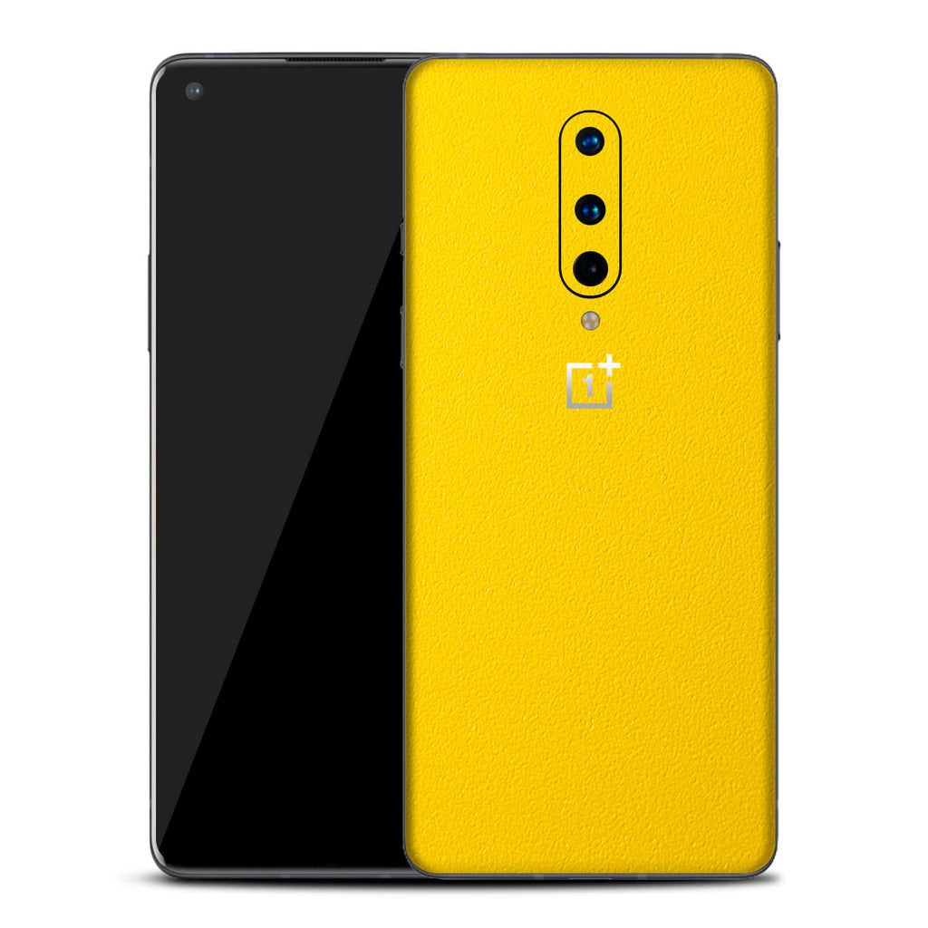 OnePlus 8 Textured Matt Yellow Skins