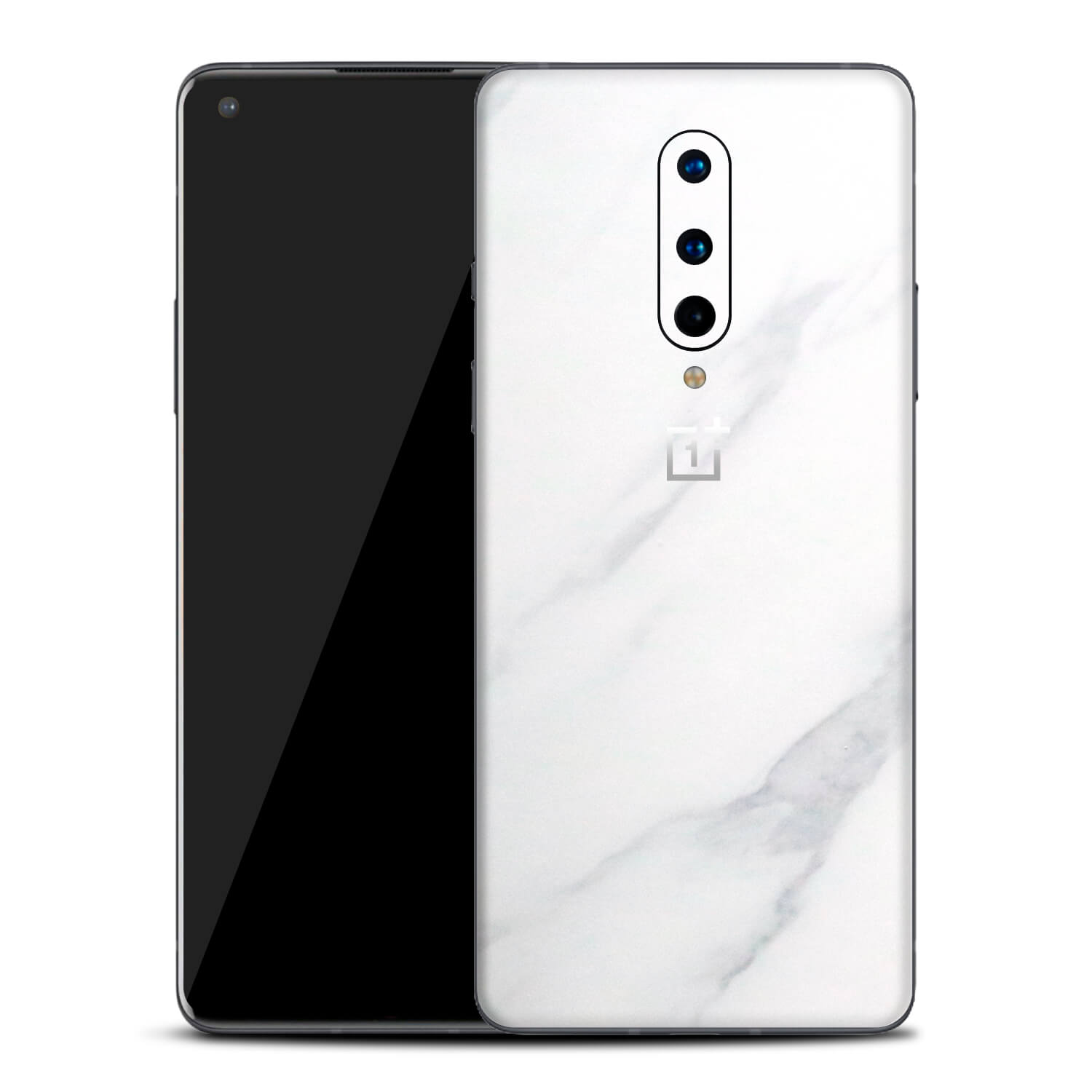 OnePlus 8 Textured White Marble Skins