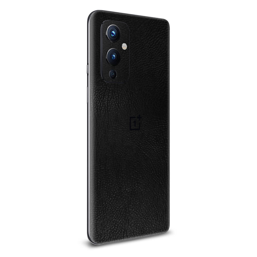 OnePlus 9 Black Leather Skins