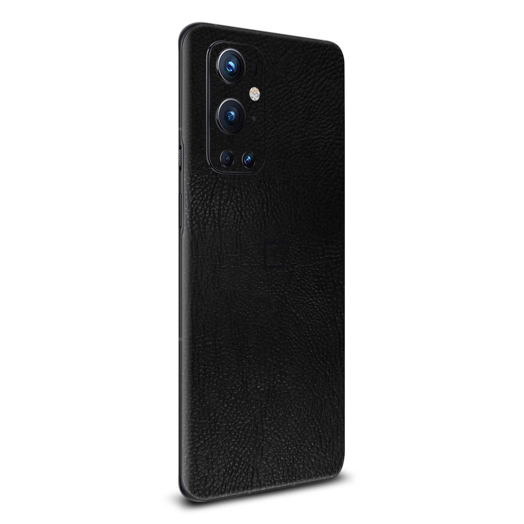 OnePlus 9 Pro Black Leather Skins