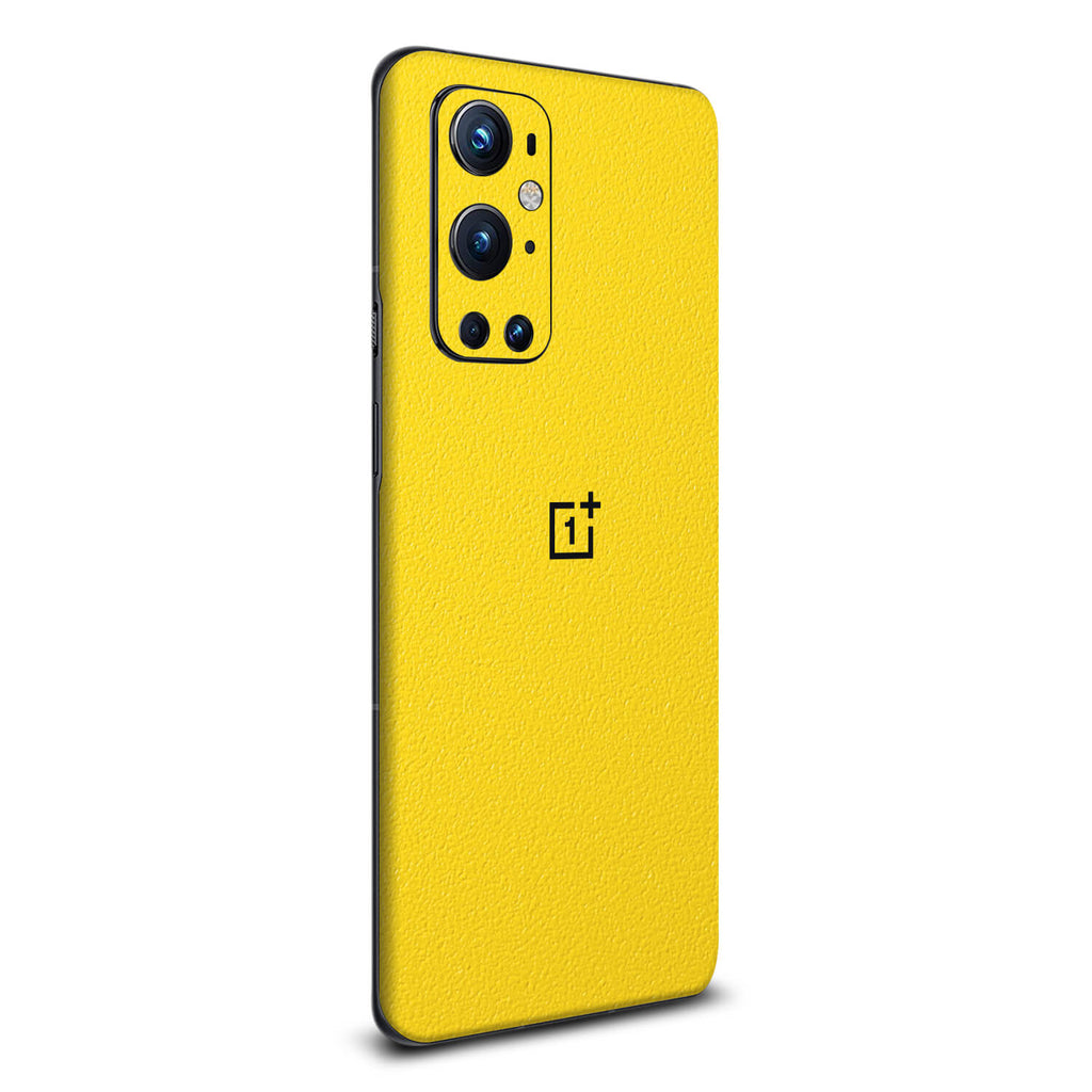OnePlus 9 Pro Textured Matt Yellow Skins
