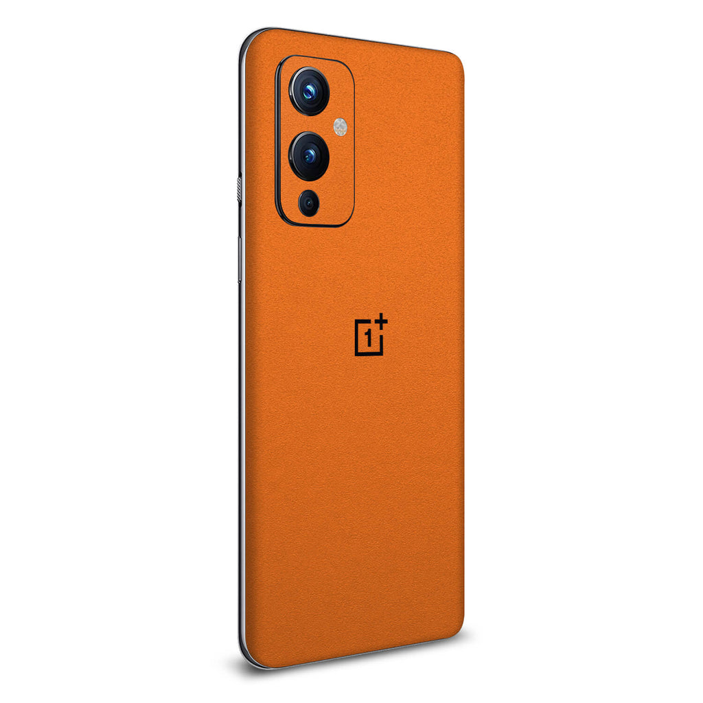 OnePlus 9 Textured Matt Orange Skins