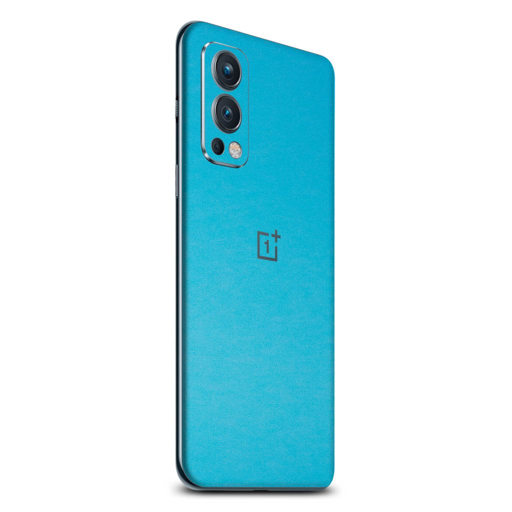 OnePlus Nord 2 Textured matt light blue skins