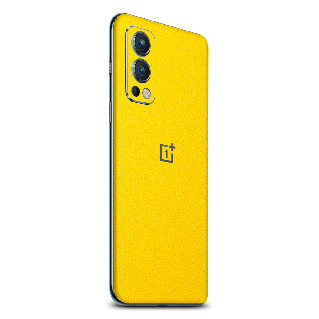 OnePlus Nord 2 Textured matt yellow skins