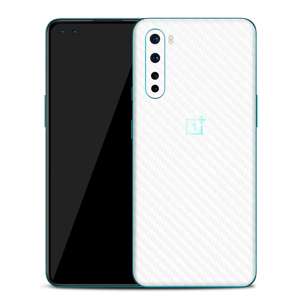 OnePlus Nord White Carbon Fibre Skins