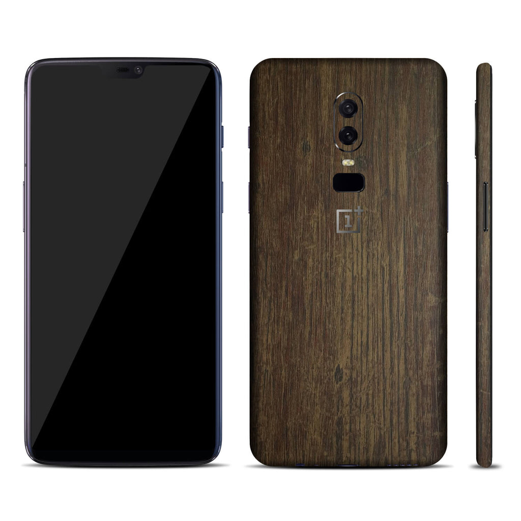 OnePlus 6 Aged Oak Skins