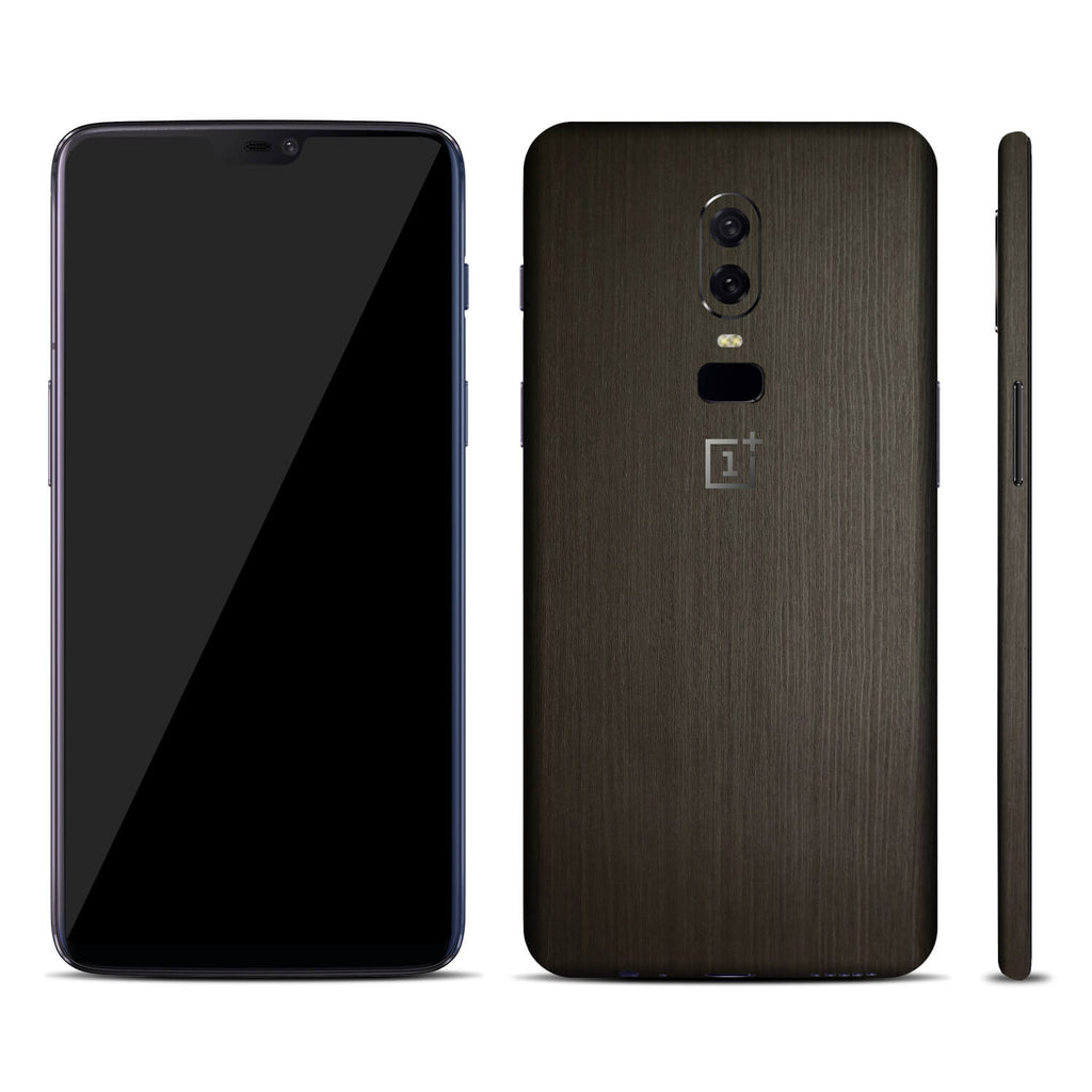 OnePlus 6 Silverblack Wood Skins