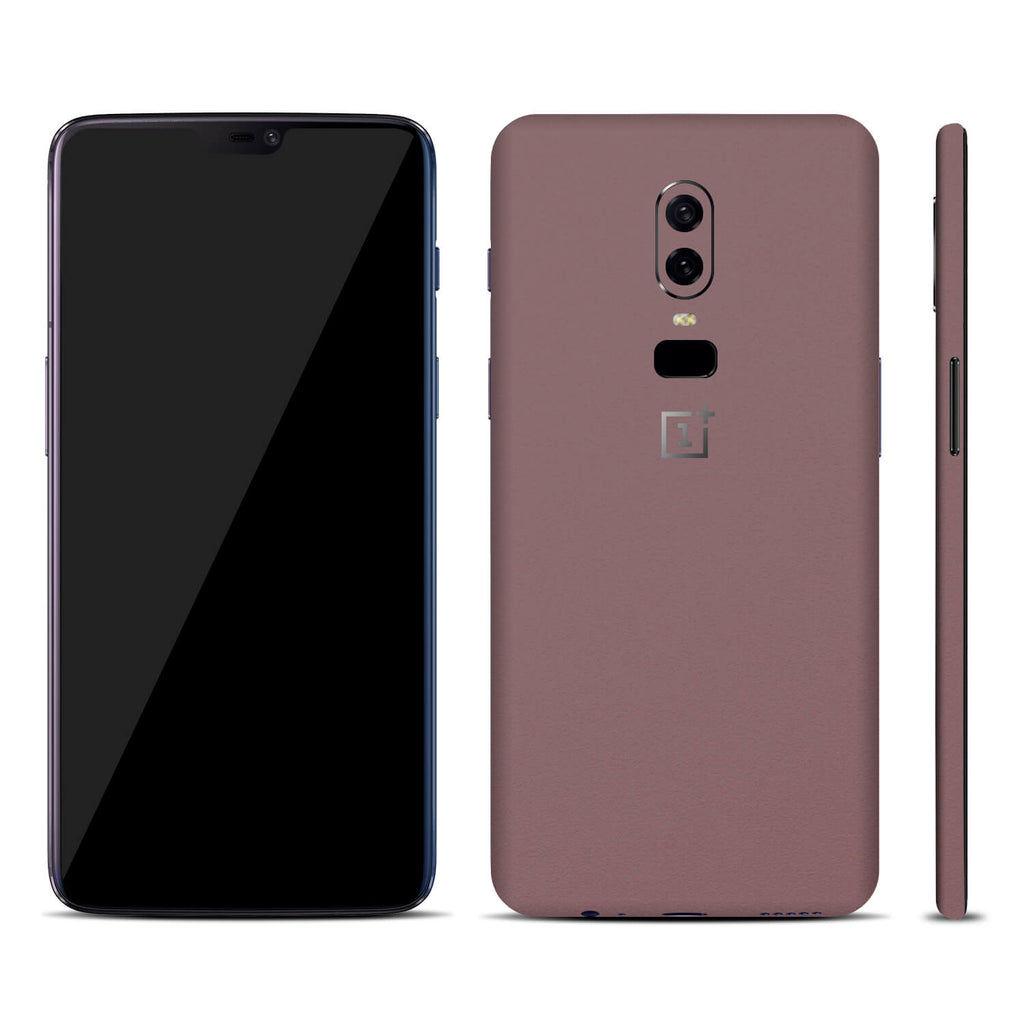 OnePlus 6 Textured Matt Mulberry Skins
