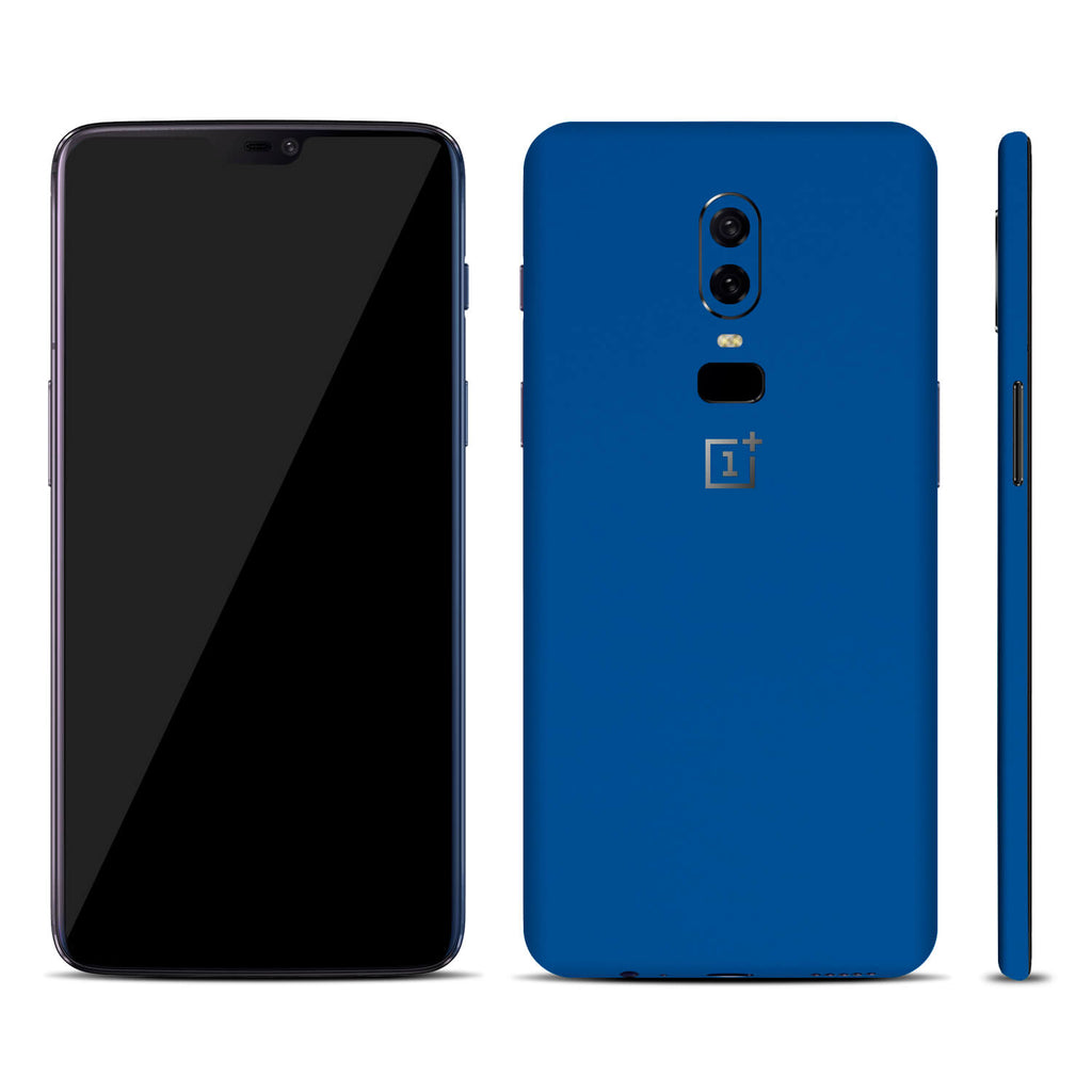 OnePlus 6 Textured Matt Royal Blue Skins