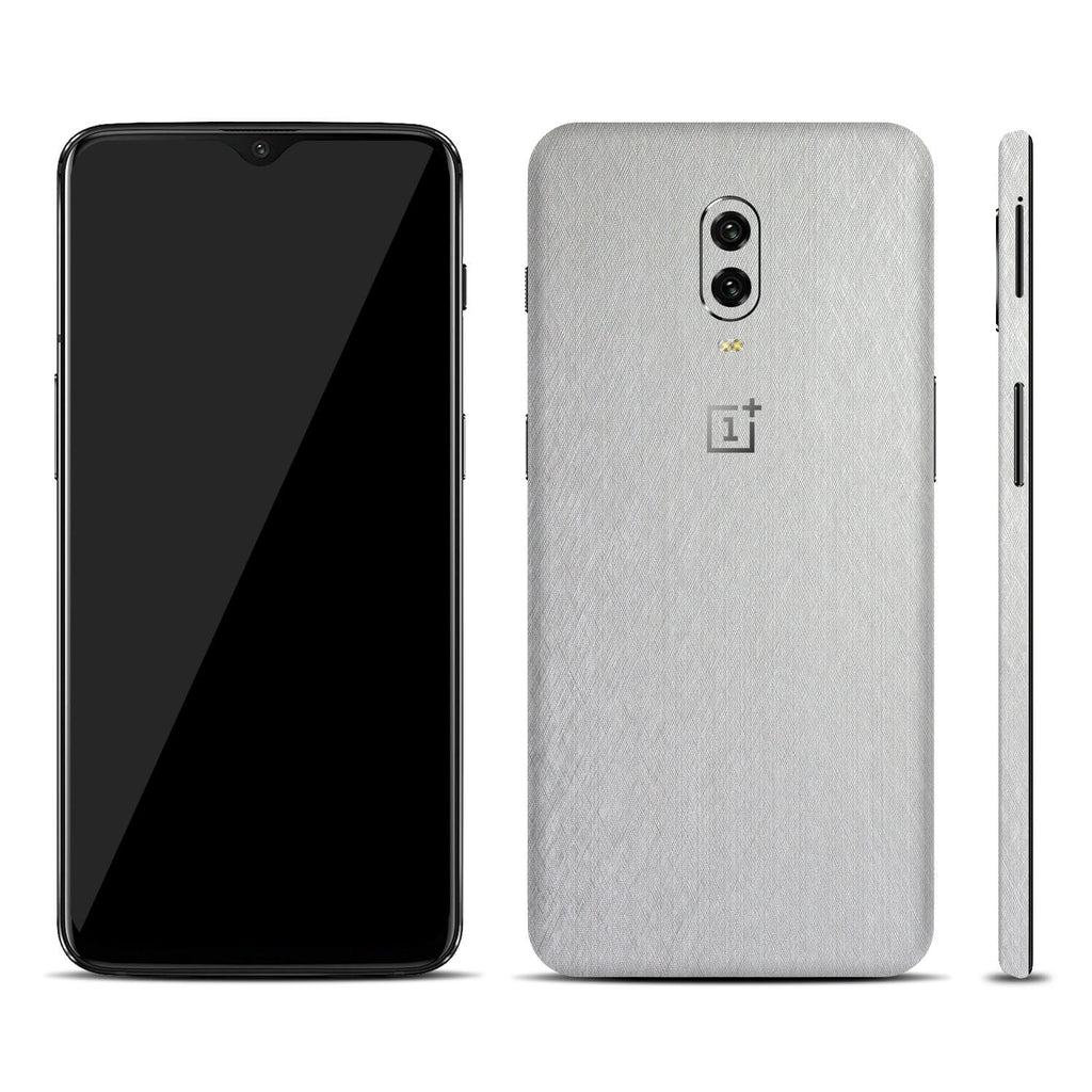 OnePlus 6T Brushed Aluminium Skins