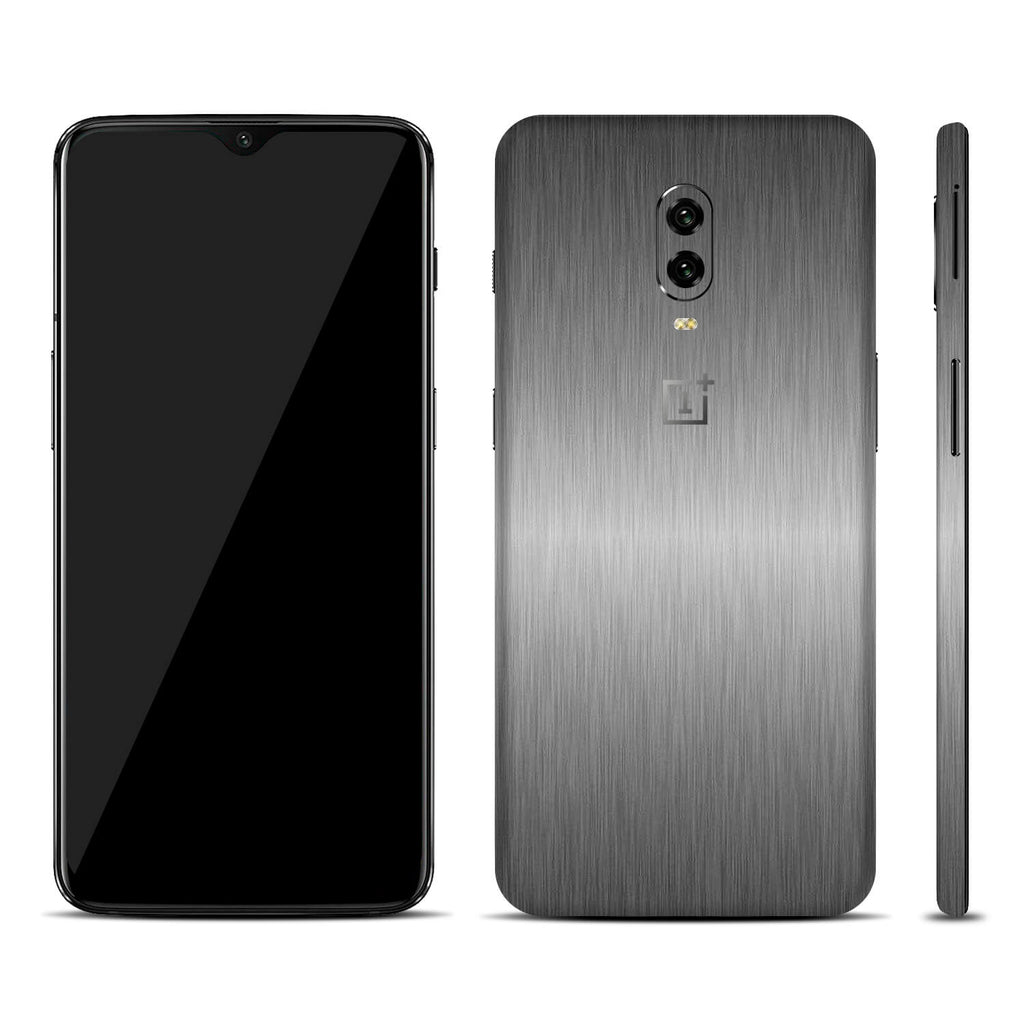 OnePlus 6T Brushed Titanium Skins