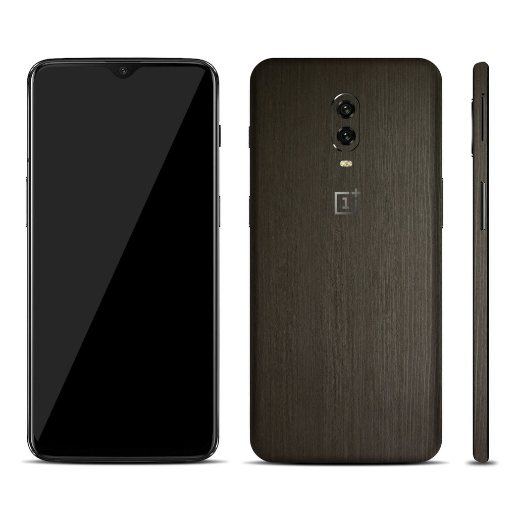 OnePlus 6T Silverblack Wood Skins