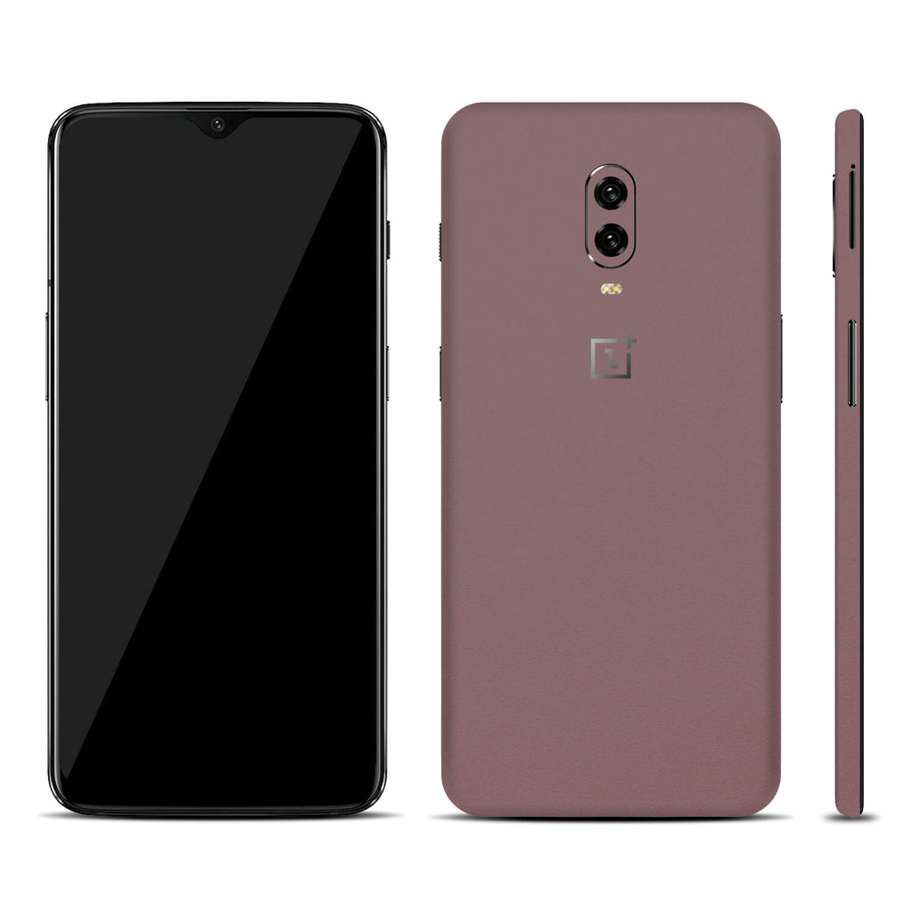 OnePlus 6T Textured Matt Mulberry Skins