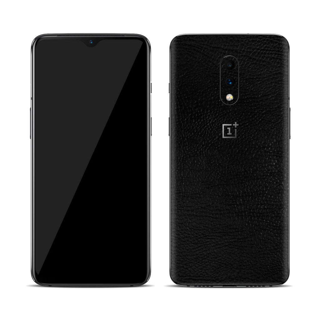 OnePlus 7 Black Leather Skins
