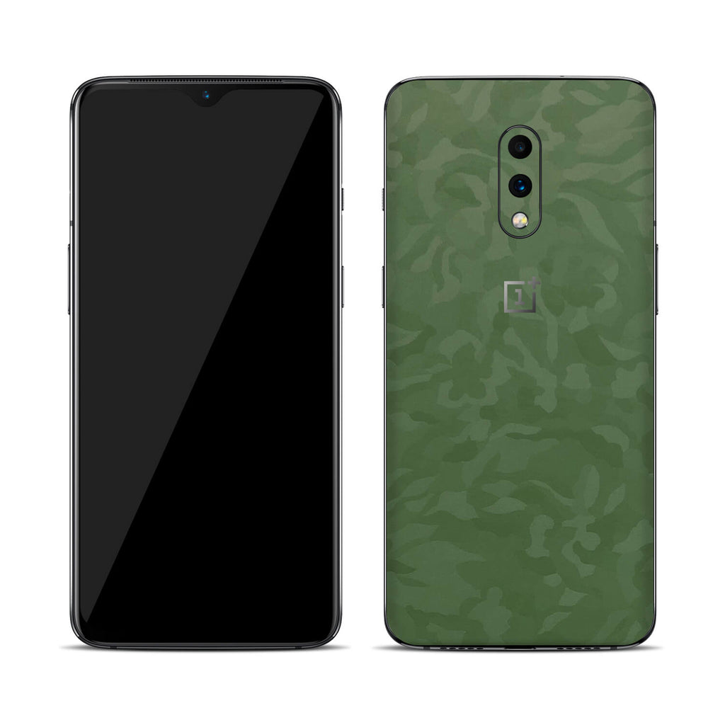 OnePlus 7 Green Camo Skins