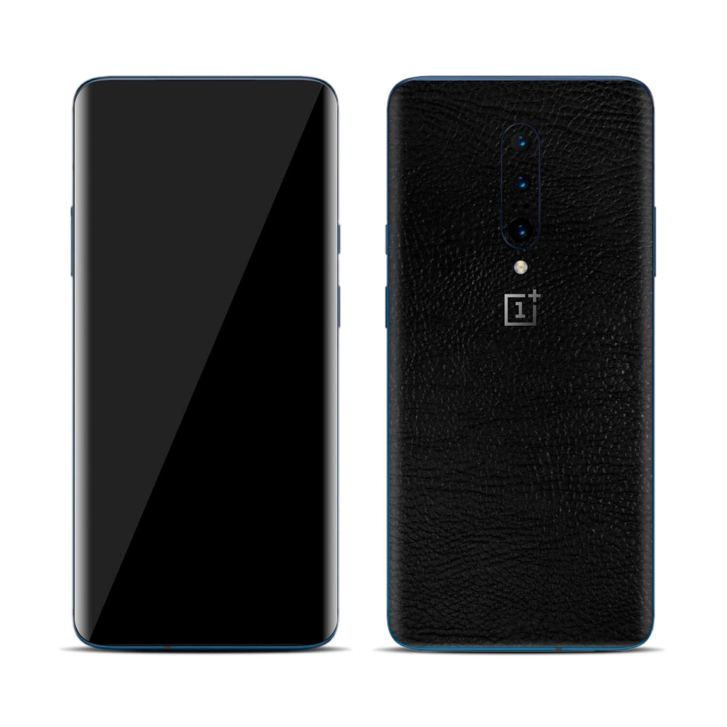 OnePlus 7 Pro Black Leather Skins
