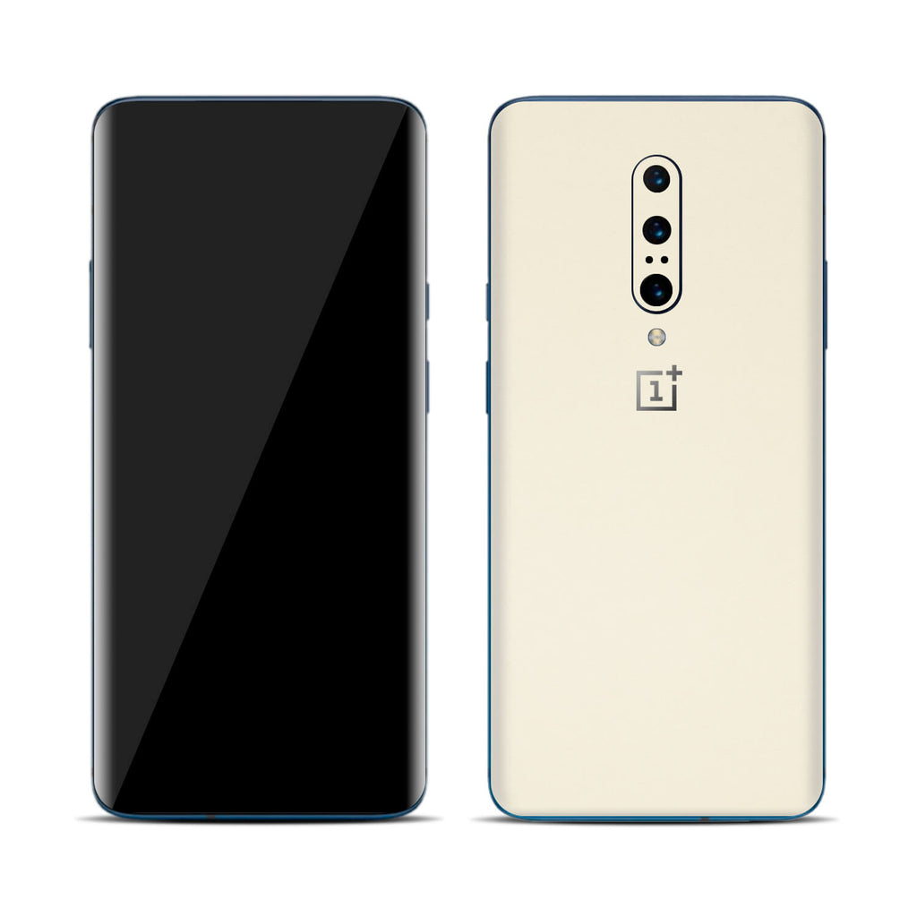 OnePlus 7 Pro Textured Matt Cream Skins