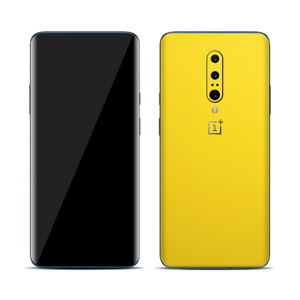OnePlus 7 Pro Textured Matt Yellow Skins