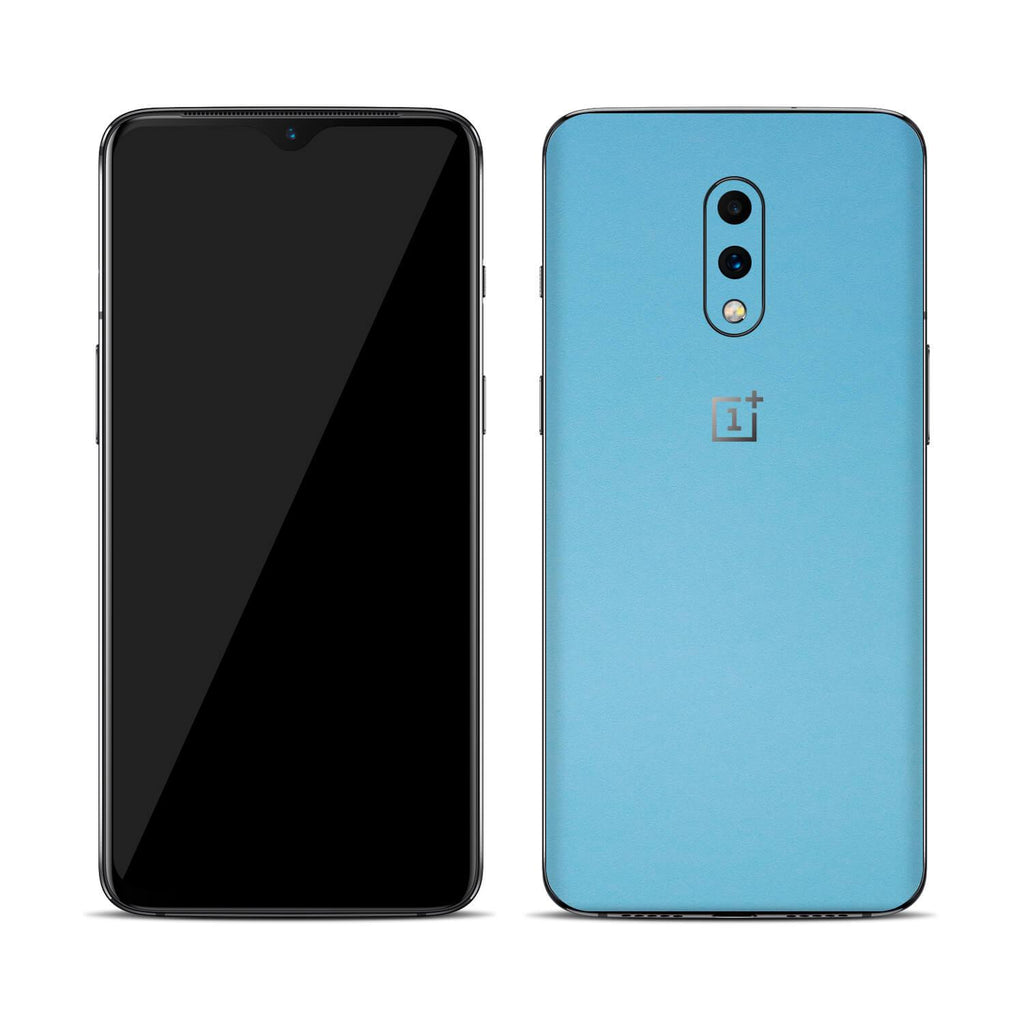 OnePlus 7 Textured Matt Light Blue Skins