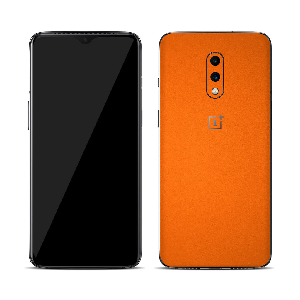 OnePlus 7 Textured Matt Orange Skins