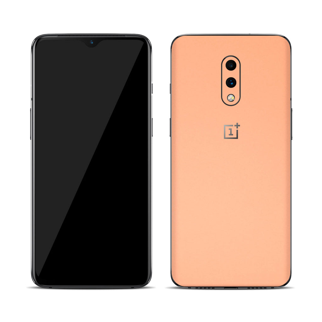 OnePlus 7 Textured Matt Peach Skins