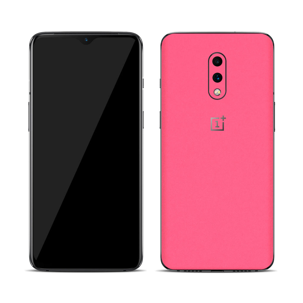 OnePlus 7 Textured Matt Pink Skins