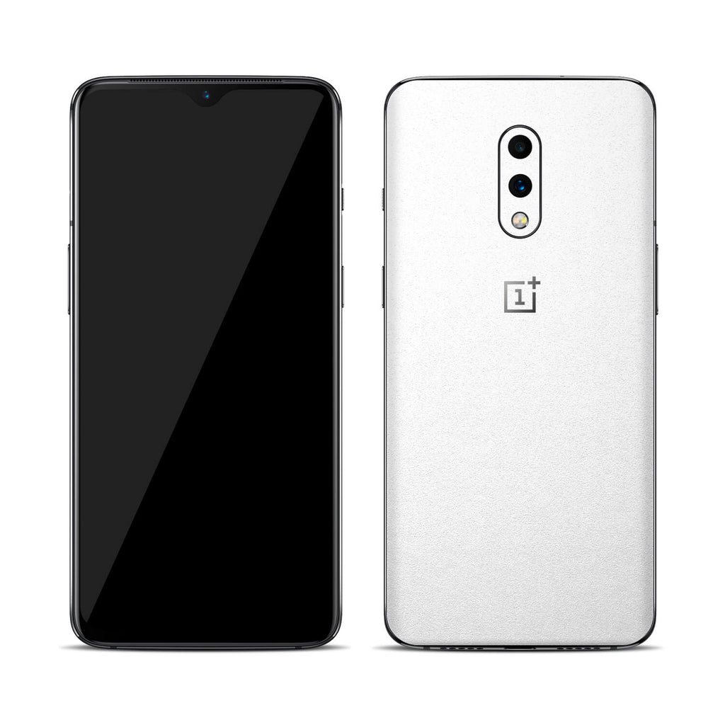 OnePlus 7 Textured Matt White Skins